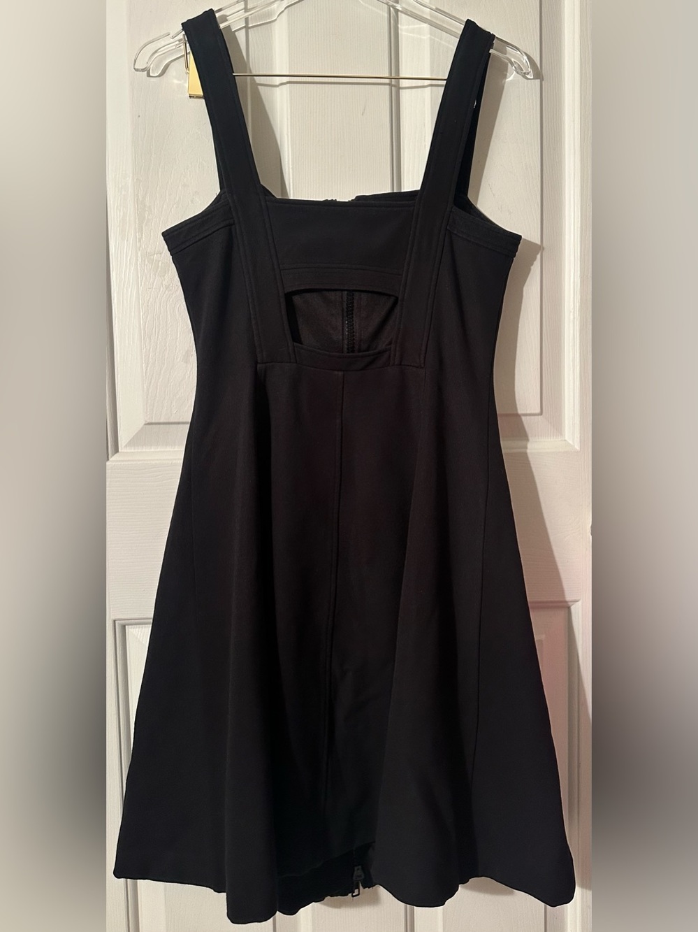 TOCCIN (NY) 6 Quiet Luxury Edge Grunge Whimsigoth Taylor Zip Front Mini Dress - Picture 2 of 15